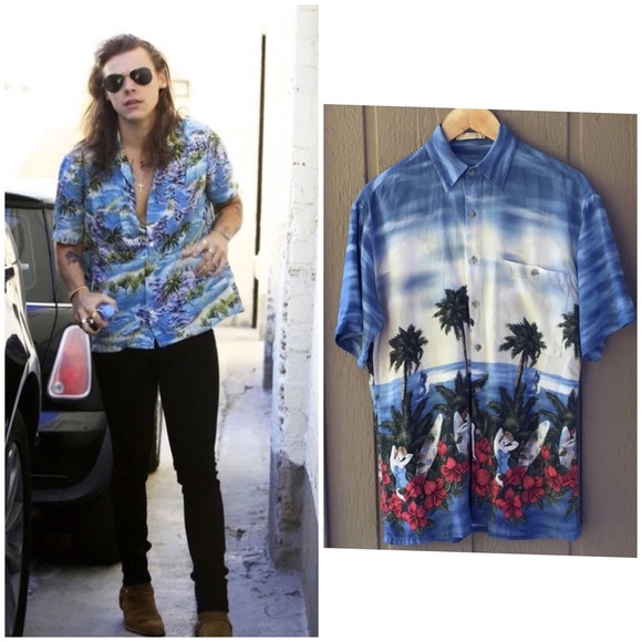 Men’s Hawaiian Shirt Button Down Short sleeves M Vacation Dad shirt - Picture 1 of 10